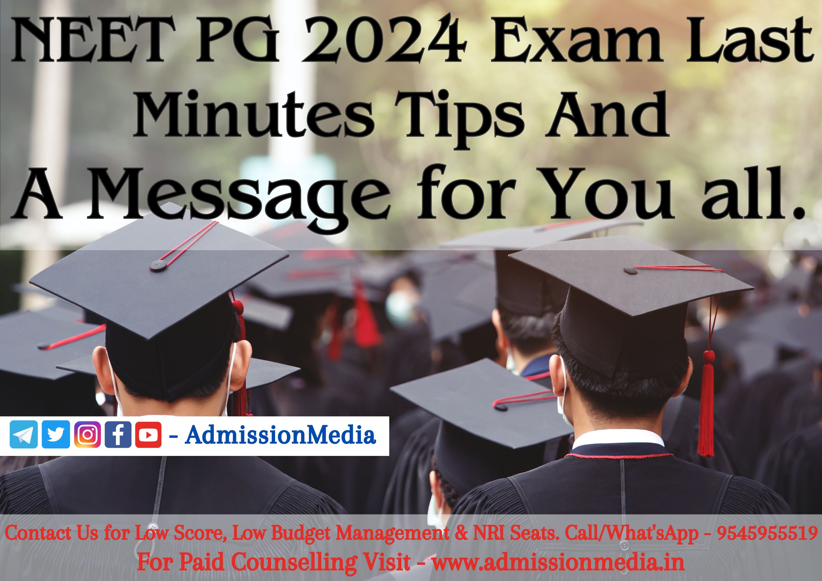 NEET PG 2024 Exam Last Minutes Tips And A Message for You all.