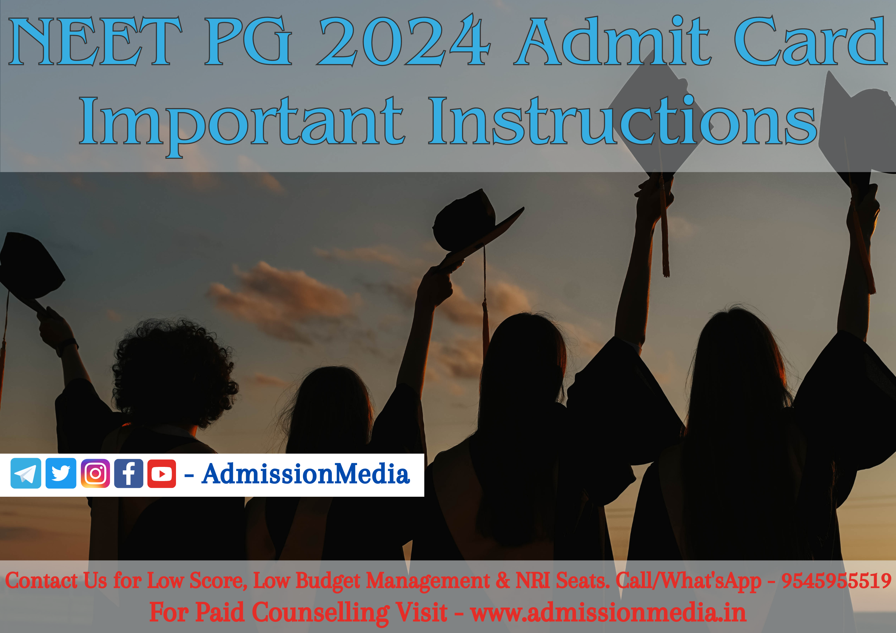 Neet PG 2024 Admit Card Important Instructions